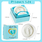 AIXIANG Blue Gift-Boxed Baby Footprint Soap Favors – 24 Pack – packaging and celebration ideas 3