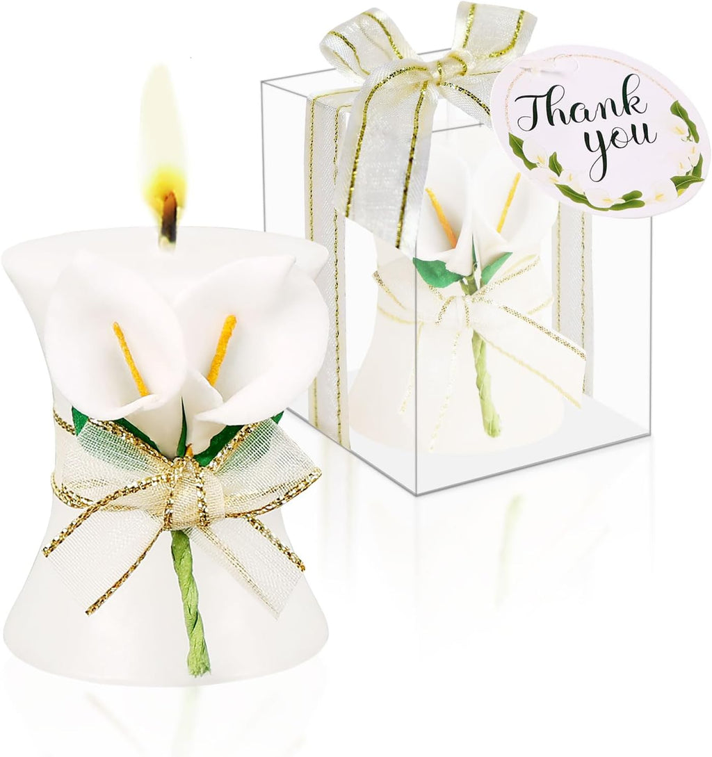 AIXIANG Calla Lily Candle Wedding Favors – 24 Pack — product photo