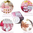AIXIANG Pink Gift-Boxed Baby Footprint Soap Favors – 24 Pack – packaging and celebration ideas 6