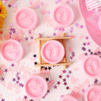 AIXIANG Pink Baby Footprint Soap Favor Kit – 50 Sets – packaging and celebration ideas 4