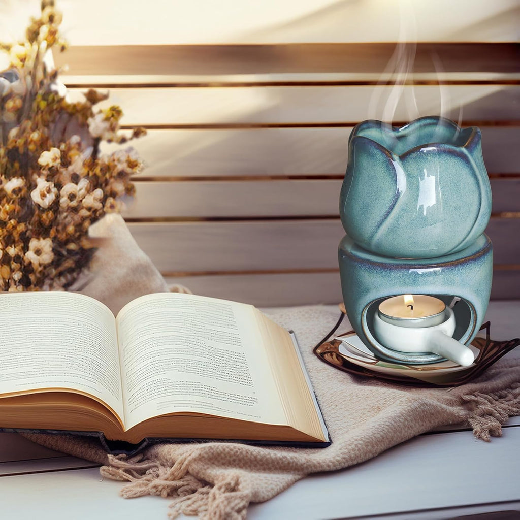 AIXIANG Lotus Ceramic Oil Burner & Wax Warmer — detail 6
