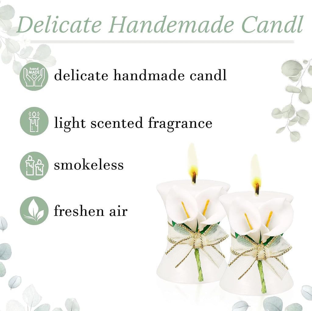 AIXIANG Calla Lily Candle Wedding Favors – 24 Pack — detail 6