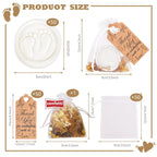 AIXIANG White Baby Footprint Soap Favor Kit – 50 Sets – packaging and celebration ideas 2