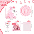 AIXIANG Pink Baby Footprint Soap Favor Kit – 50 Sets – packaging and celebration ideas 2