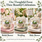 AIXIANG White Rose Wood Tealight Holder Favors – 24 Pack