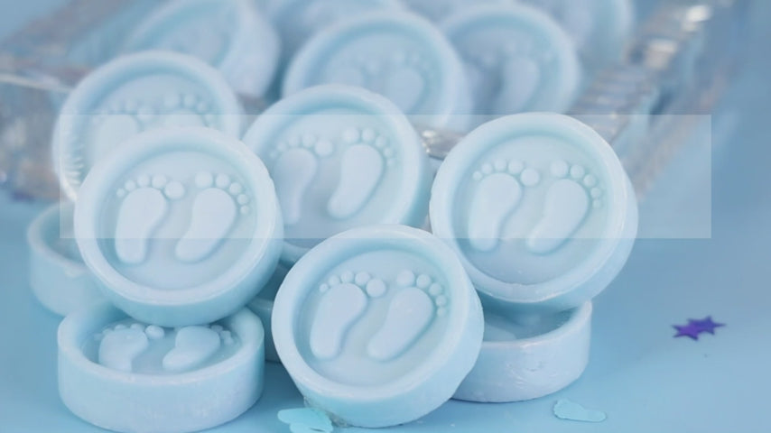 AIXIANG Baby Footprint Soap Favor Kit – 50 Sets